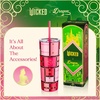 image:imageDragon Glassware x Hot Wheels Tumbler with Straw 24 oz  Race TeamWICKED  Glinda