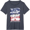 image:imageHot Wheels  All American Muscle 4th of July TShirtHeather Blue