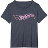 image:imageHot Wheels  Pink and Grey Flag TShirtHeather Blue