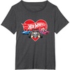 image:imageHot Wheels  Red Heart TShirtDark Heather Grey