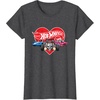 image:imageHot Wheels  Red Heart TShirtDark Heather Grey