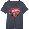 image:imageHot Wheels  Red Heart TShirtHeather Blue