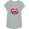 image:imageHot Wheels  Red Heart TShirtHeather Grey