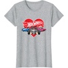 image:imageHot Wheels  Red Heart TShirtHeather Grey