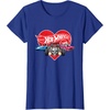 image:imageHot Wheels  Red Heart TShirtRoyal Blue