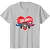 image:imageHot Wheels  Red Heart TShirtSilver Grey