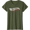 image:imageHot Wheels  Stacked Logo TShirtOlive Green