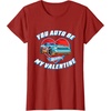 image:imageHot Wheels  Unisex Kids Valentine TShirt Black SmallCranberry Red