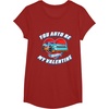 image:imageHot Wheels  Unisex Kids Valentine TShirt Black SmallCranberry Red