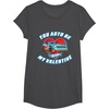 image:imageHot Wheels  Unisex Kids Valentine TShirt Black SmallDark Heather Grey