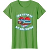 image:imageHot Wheels  Unisex Kids Valentine TShirt Black SmallGrass Green