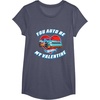image:imageHot Wheels  Unisex Kids Valentine TShirt Black SmallHeather Blue