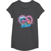 image:imageHot Wheels  XOXO Pink Heart TShirtDark Heather Grey