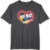image:imageHot Wheels  XOXO Red Heart TShirtDark Heather Grey
