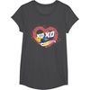 image:imageHot Wheels  XOXO Red Heart TShirtDark Heather Grey