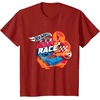 image:imageHot Wheels  You Make My Heart Race Orange Heart Loop TShirtCranberry Red