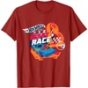 image:imageHot Wheels  You Make My Heart Race Orange Heart Loop TShirtCranberry Red