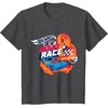 image:imageHot Wheels  You Make My Heart Race Orange Heart Loop TShirtDark Heather Grey