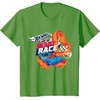 image:imageHot Wheels  You Make My Heart Race Orange Heart Loop TShirtGrass Green