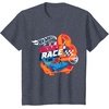 image:imageHot Wheels  You Make My Heart Race Orange Heart Loop TShirtHeather Blue