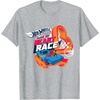 image:imageHot Wheels  You Make My Heart Race Orange Heart Loop TShirtHeather Grey