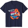image:imageHot Wheels  You Make My Heart Race Orange Heart Loop TShirtNavy Blue