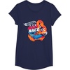image:imageHot Wheels  You Make My Heart Race Orange Heart Loop TShirtNavy Blue