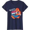 image:imageHot Wheels  You Make My Heart Race Orange Heart Loop TShirtNavy Blue