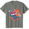 image:imageHot Wheels  You Make My Heart Race Orange Heart Loop TShirtOlive Heather