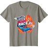 image:imageHot Wheels  You Make My Heart Race Orange Heart Loop TShirtSlate Grey