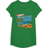 image:imageHot Wheels  You Make My Heart Race TShirtKelly Green