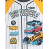 image:imageHot Wheels Athletic Mesh Baseball Jersey TShirt and Shorts Outfit Set Toddler to Big Kid Sizes 2T  1012Golden Yellow  Gray