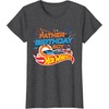 image:imageHot Wheels Birthday Confetti Father of Birthday Boy TShirtDark Heather Grey
