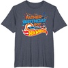image:imageHot Wheels Birthday Confetti Father of Birthday Boy TShirtHeather Blue