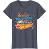 image:imageHot Wheels Birthday Confetti Father of Birthday Boy TShirtHeather Blue