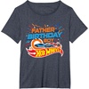image:imageHot Wheels Birthday Confetti Father of Birthday Boy TShirtHeather Blue