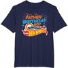 image:imageHot Wheels Birthday Confetti Father of Birthday Boy TShirtNavy Blue