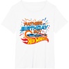 image:imageHot Wheels Birthday Confetti Father of Birthday Boy TShirtWhite