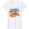 image:imageHot Wheels Birthday Confetti Father of Birthday Boy TShirtWhite