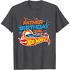 image:imageHot Wheels Birthday Confetti Father of Birthday Girl TShirtDark Heather Grey