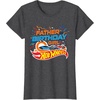 image:imageHot Wheels Birthday Confetti Father of Birthday Girl TShirtDark Heather Grey