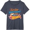 image:imageHot Wheels Birthday Confetti Father of Birthday Girl TShirtHeather Blue