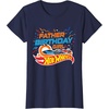 image:imageHot Wheels Birthday Confetti Father of Birthday Girl TShirtNavy Blue