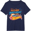 image:imageHot Wheels Birthday Confetti Father of Birthday Girl TShirtNavy Blue