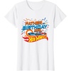 image:imageHot Wheels Birthday Confetti Father of Birthday Girl TShirtWhite