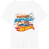 image:imageHot Wheels Birthday Confetti Father of Birthday Girl TShirtWhite