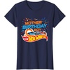 image:imageHot Wheels Birthday Confetti Mother of Birthday Boy TShirt Tee for Women and MenNavy Blue