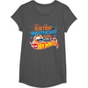 image:imageHot Wheels Birthday Confetti Sister of Birthday Girl TShirtAsphalt Grey