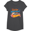 image:imageHot Wheels Birthday Confetti Sister of Birthday Girl TShirtDark Heather Grey