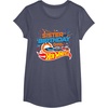 image:imageHot Wheels Birthday Confetti Sister of Birthday Girl TShirtHeather Blue